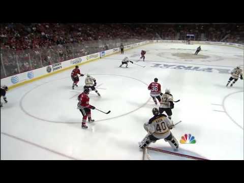 Andrew Shaw scores game winning goal in triple OT 6/12/13
