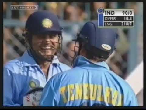 Sachin & Sehwag Destroy English Bowlers | India vs England 2002