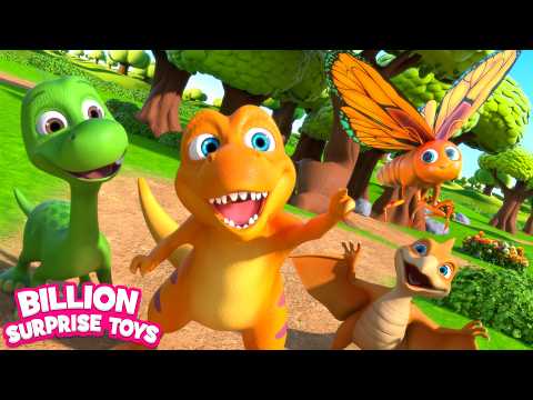 Lost Baby T-Rex Finds Mama 🦖Dino Forest Adventure | Learning Emotions & Family | Toddler Cartoon