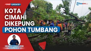 Kota Cimahi Dikepung Pohon Tumbang dan Banjir Seusai Hujan Deras Disertai Air Melanda