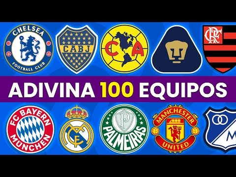 Guess 100 Football Clubs by Their Crests ⚽🧐🏆 | Teams of the World 🌎