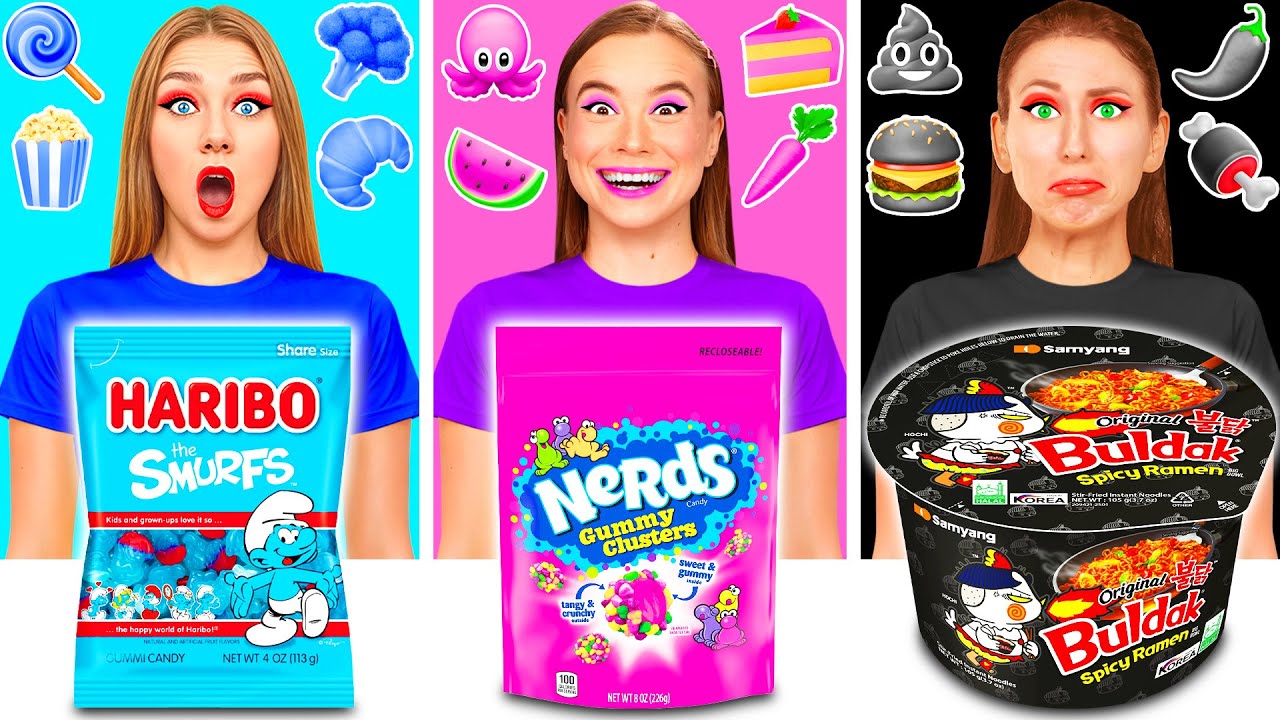 同じ色の食べ物しか食べられません | 壮大なフードバトル Crazy DO