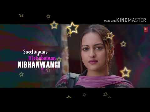 Sacchiyaan mohabataan nibhanwangi new song status
