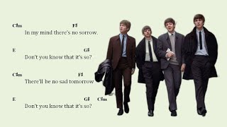 Chords for There's A Place (The Beatles)