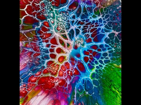 Let's Get To Blooming~Hex Tile Blooms~Acrylic Pouring~Shelee Blooms~190