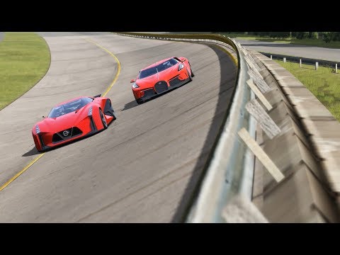 Bugatti La Voiture Noire vs Nissan Concept 2020 Vision GT