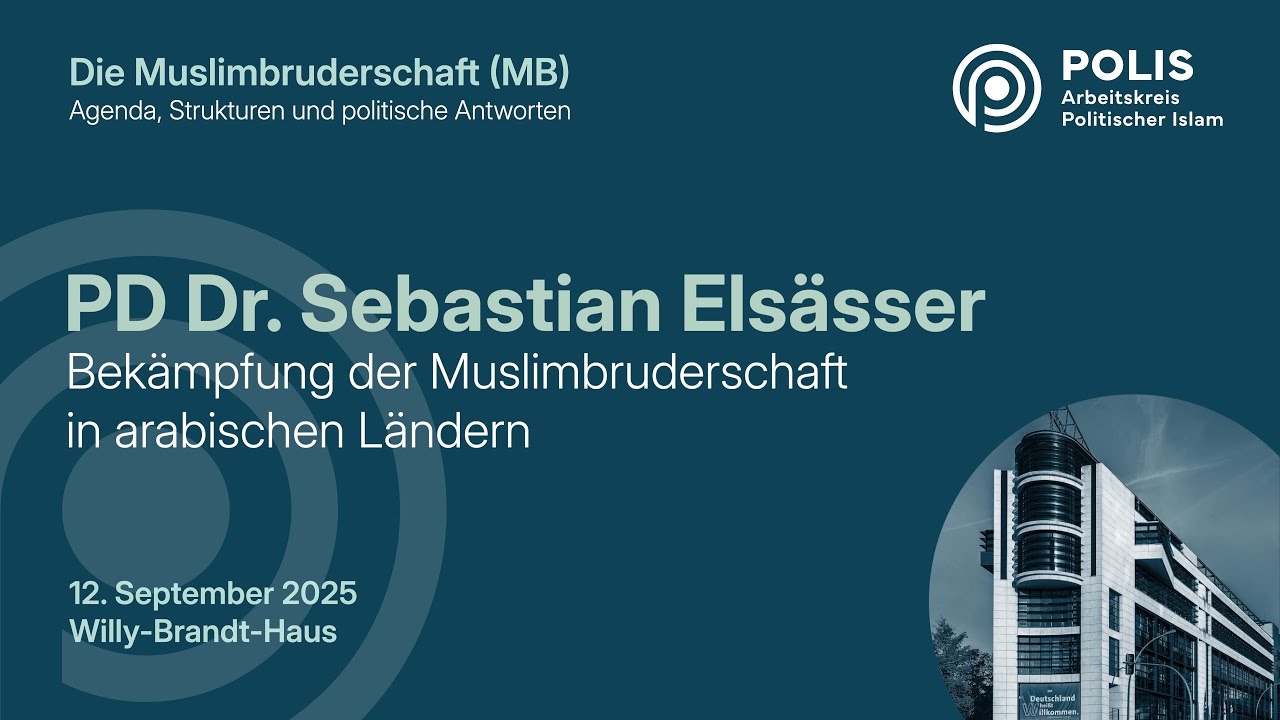 »Bekämpfung der Muslimbruderschaft in arabischen Ländern« | Sebastian Elsässer im Willy-Brandt-Haus