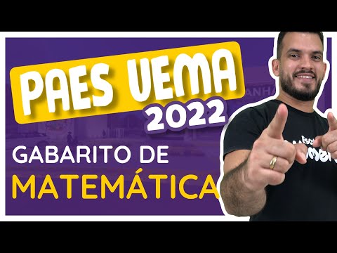 Gabarito PAES UEMA 2022 - Matemática (Oficial)