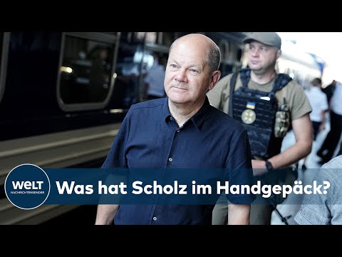 UKRAINE-KRIEG: Scholz, Macron und Draghi mit Sonderzug in Kiew eingetroffen