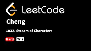 YouTube video 'LeetCode 1032. Stream of Characters'