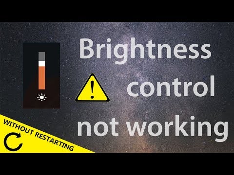 WINDOWS 10 | Brightness Control Not Working | QUICK FIX | NO RESTART