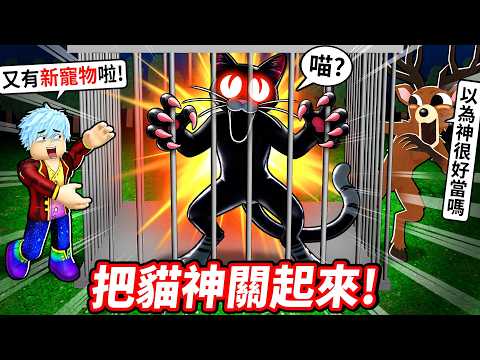 用6種方法抓貓神💥最難BOSS只能乖乖待在原地當寵物🤣！？【在森林中的99夜】【至尊星】