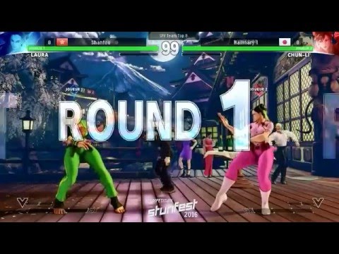 Stunfest2016 SF5 Humanbomb[Chun-li] Saunic[Laura] vs GO1[Chun-li] eita[ken]