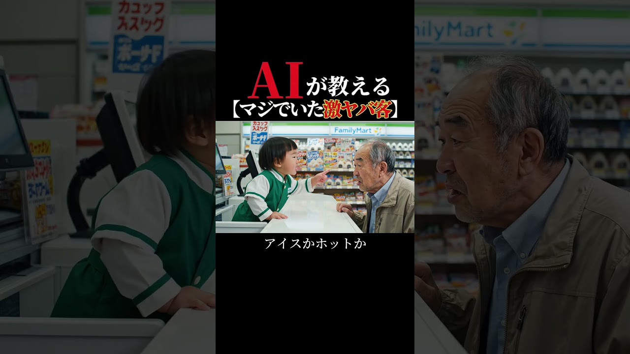 アイスコーヒーホットは草#ai #赤ちゃん #コンビニ #激ヤバ客