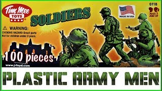 Pretend Play Tim Mee Plastic Army Men &amp; Toy Soldiers Game Masters Brother Pretend Battle Play