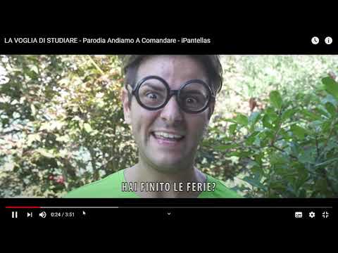 LA VOGLIA DI STUDIARE   Parodia Andiamo a comandare ipantellas Stephen e Yaa