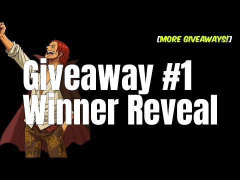 Giveaway #1 Winner Reveal