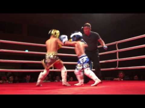 SAMURAIあばれ祭10 ジュニアキックボクシング タイトルマッチ 初代30kg契約 王座決定戦 藤田琉樺vs本馬仁虎