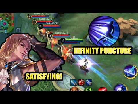 Infinity Puncture Lancelot !! SATISFYING MOBILE LEGENDS