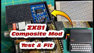 ZX81 Composite Mod Test and Fit