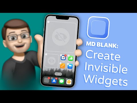 Part of a video titled Create Invisible Widgets to place your App Icons anywhere - YouTube