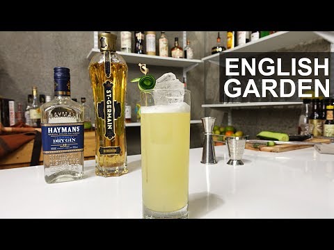 English Garden Cocktail Recipe - GIN, ELDERFLOWER & CUCUMBER