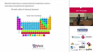 PyParis 2017 – Machine Learning in computational materials science by Igor Mosyagin