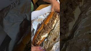 Opening the GRAVY TRAIN SUB from Tony Boloney’s in Hoboken, NJ. 🥩🧀🚊💦 Woah. #DEVOURPOWER #asmr