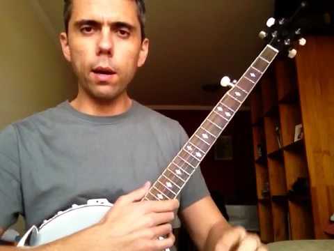 Aula 4 - Como tocar Passenger (Iggy Pop) no Country Banjo/ curso de ba