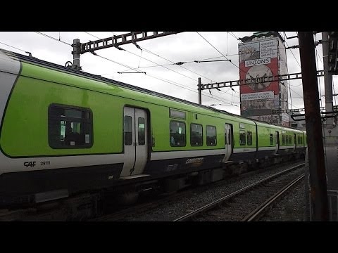 IE 29000 Class DMU Train number 29111 - Tara Street Station, Dublin