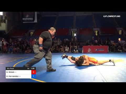 144 Lbs 5th Place Ayala Wolak Ohio Vs Alexandria Hernandez Washington