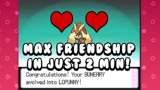 Friendship Underflow Tutorial - Pokémon Diamond and Pearl Max Friendship Guide (Fast Evolutions)