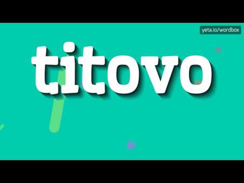 HOW TO SAY TITOVO? #titovo