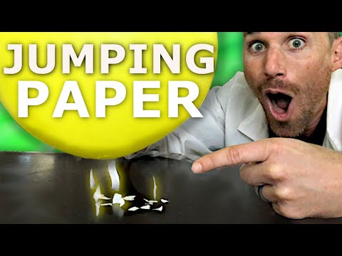 Jumping Paper! Static Electricity and Electron Discovery with Hand Written Tutorial Explanation