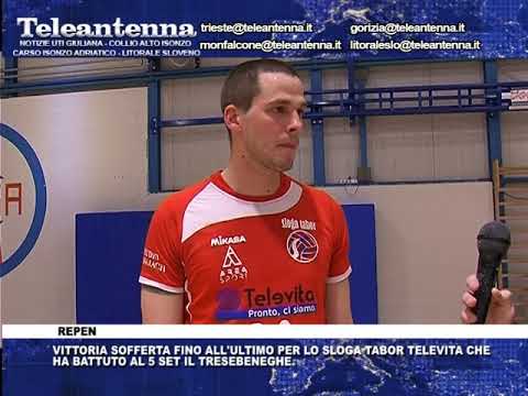 01 11 18 LO SLOGA TABOR TELEVITA VINCE AL 5 SET CONTRO TRESEBENEGHE