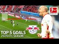 RB Leipzig - Top 5 Goals 2020/21 so far - Angeliño Freekick & Many More