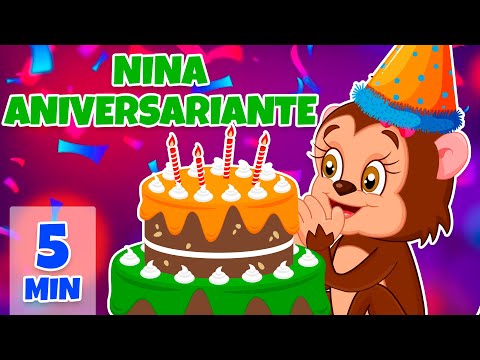 Nina Aniversariante - Giramille 5 min | Desenho Animado Musical