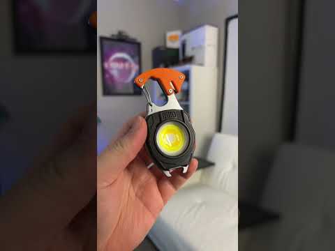 Multifunctional Rechargeable Keychain Survival Gear with Lighter