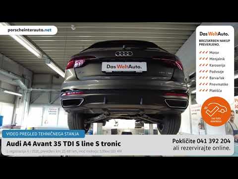Audi A4 Avant 35 TDI S line S tronic  - SLO - NOVI MODEL - TEHNIČNO STANJE