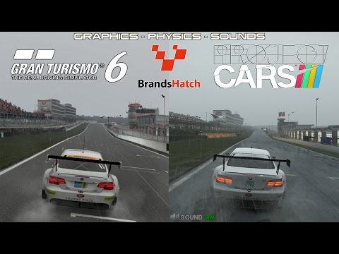 Project CARS Vs GT6 - BMW M3 GT @ Brands Hatch Rain