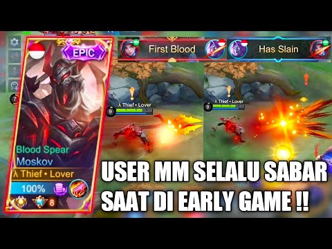 TOP GLOBAL MOSKOV AWALNYA DI BANTAI, AKHIRNYA MEMBANTAI, LATE GAME JALAN NINJA MM - MOBILE LEGENDS