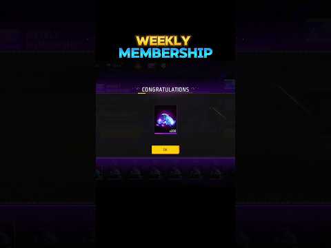 🔥 I Got 💎 ₹159 WEEKLY Membership Purchase | Free Fire Membership #freefire #shorts