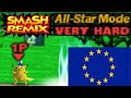 Smash Remix All Star Mode Gameplay With PAL AUS Pikachu VERY HARD