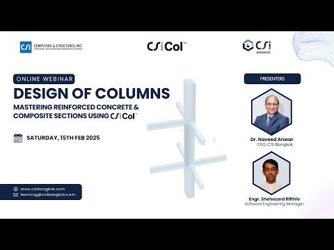 Webinar: Design of Columns: Mastering Reinforced Concrete & Composite Sections Using CSiCOL