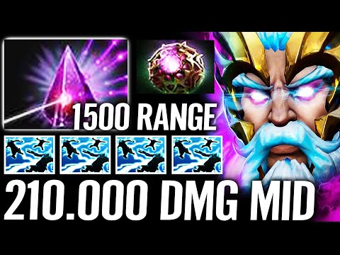 🔥 WTF 210.000 Damage ZEUS MID — Seer Stone + Octarine 1500 Cast Range Strongest Nuker Dota 2 Pro