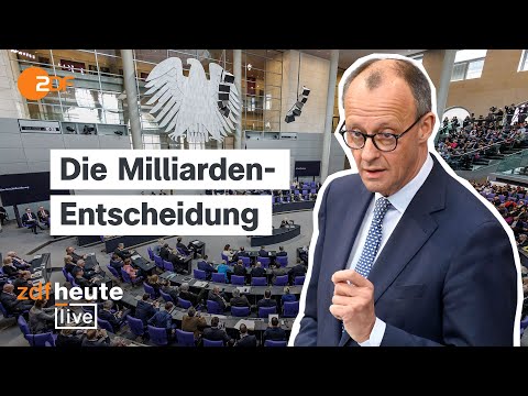 Video Thumbnail: Bundestagsabstimmung: Das Milliardenpaket und seine Folgen | Die Analyse bei ZDFheute live
