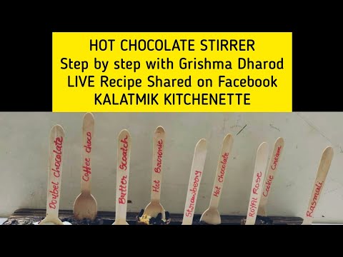 HOT CHOCOLATE STIRRERS BY GRISHMA DHAROD || LIVE RECIPE || EASY & Quick