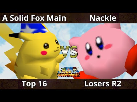 Smashtoberfest 2022 - A Solid Fox Main (Pikachu) Vs. Nackle (Kirby) SSB64 Smash Tournament