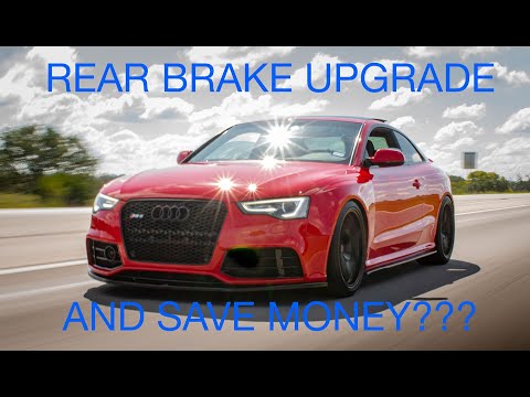 Rear brake upgrade for the Audi RS5
