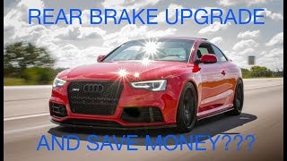 Rear brake upgrade for the Audi RS5